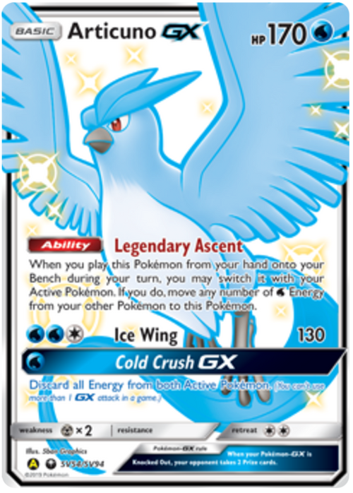 Articuno GX (SV54/SV94) - Hidden Fates (Shiny Vault) - PokeRand