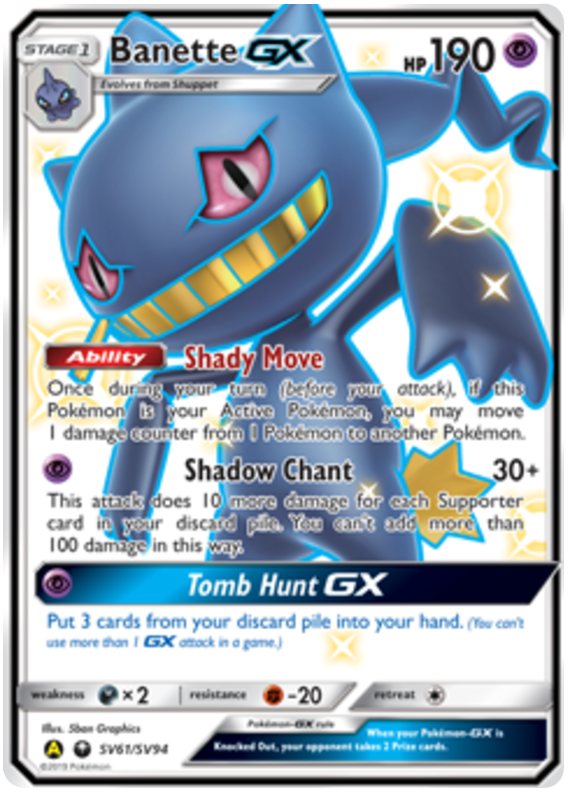 Banette GX (SV61/SV94) - Hidden Fates (Shiny Vault) - PokeRand