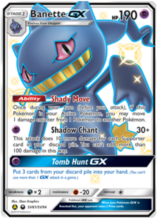 Banette GX (SV61/SV94) - Hidden Fates (Shiny Vault) - PokeRand