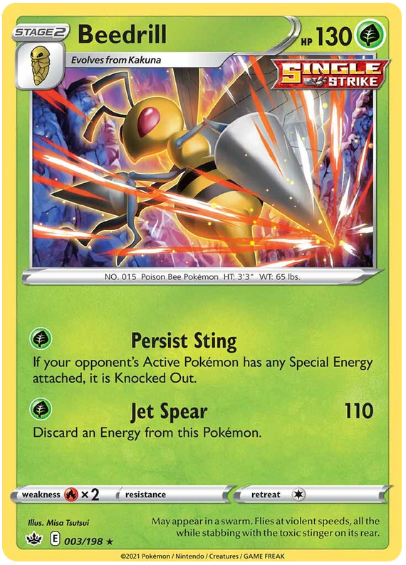 Beedrill - Holo - (003/198) - Chilling Reign - PokeRand