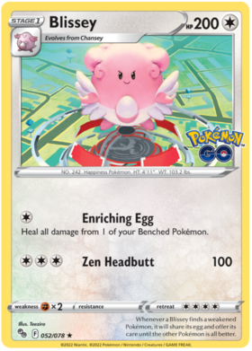 (052/078) Blissey - Holo - Pokemon GO - PokeRand