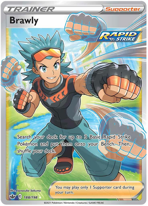 Brawly - Full Art - (188/198) - Chilling Reign - PokeRand