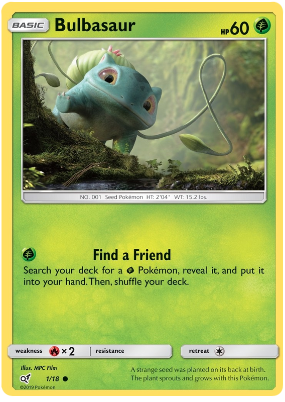 Bulbasaur - Holo - Detective Pikachu - 5/18 - PokeRand