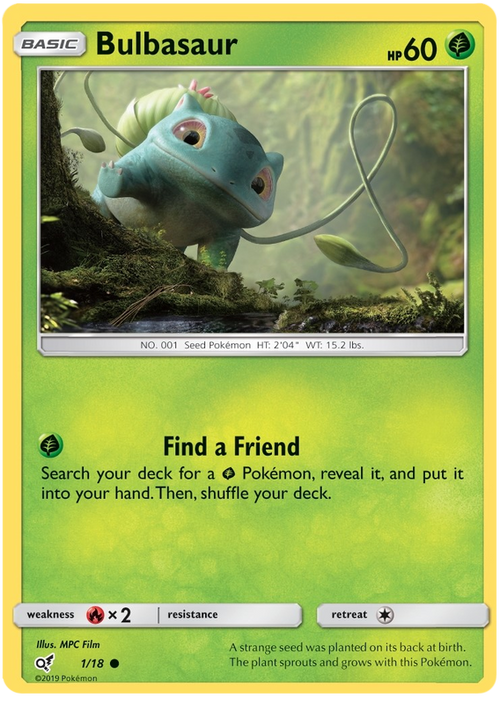 Bulbasaur - Holo - Detective Pikachu - 5/18 - PokeRand