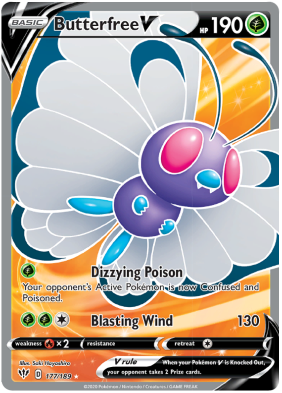 Butterfree V (177/189) - Darkness Ablaze - PokeRand