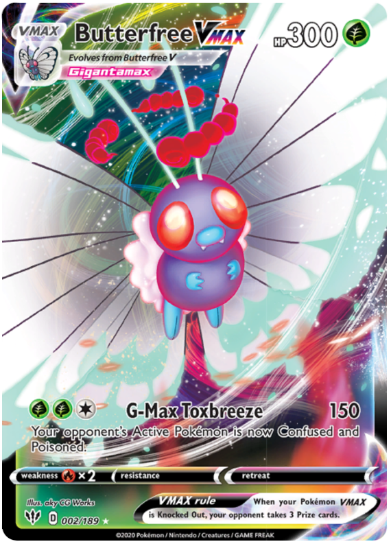 Butterfree Vmax (002/189) - Darkness Ablaze - PokeRand