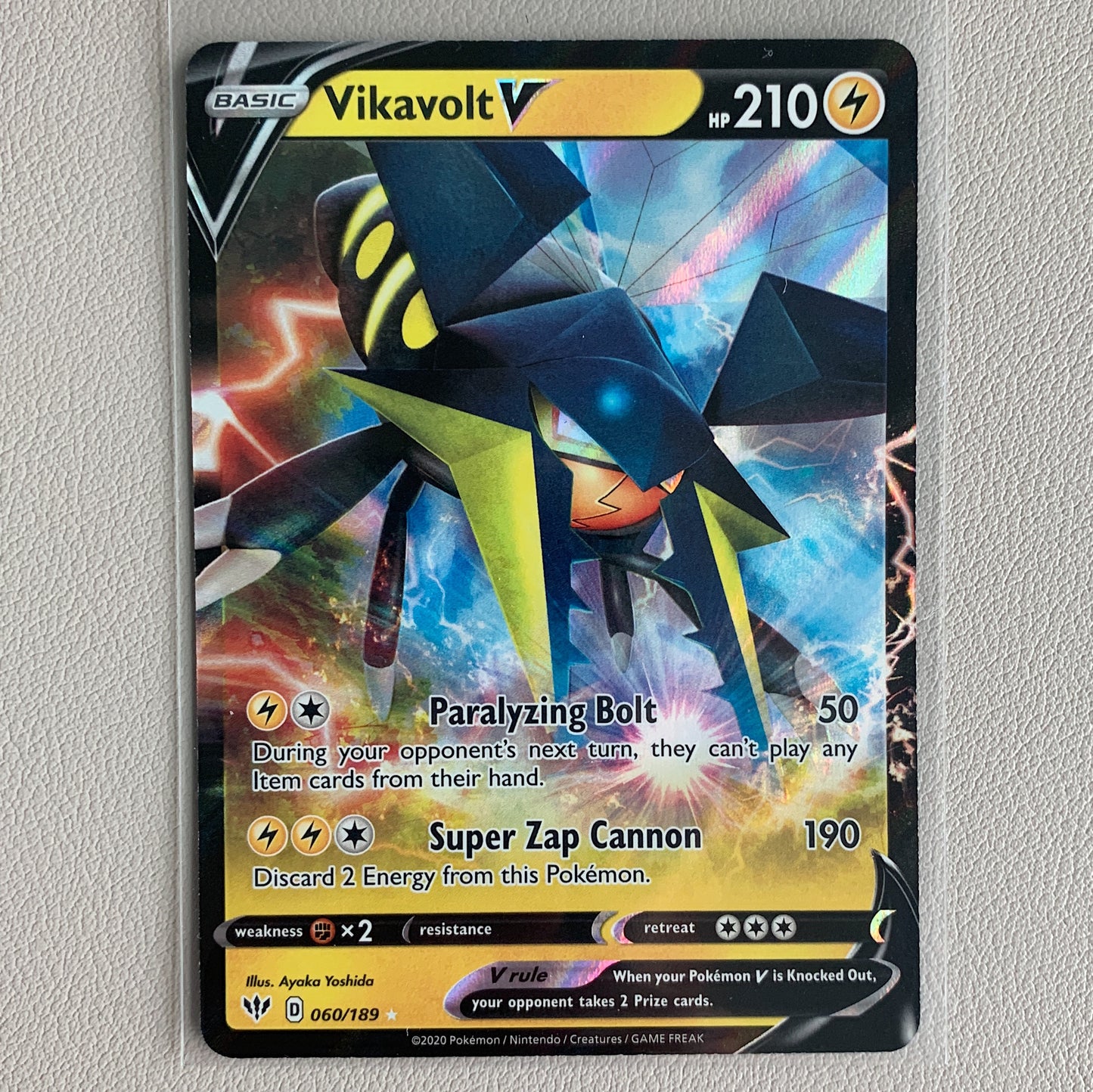 Vikavolt V (060/189) - Darkness Ablaze - PokeRand