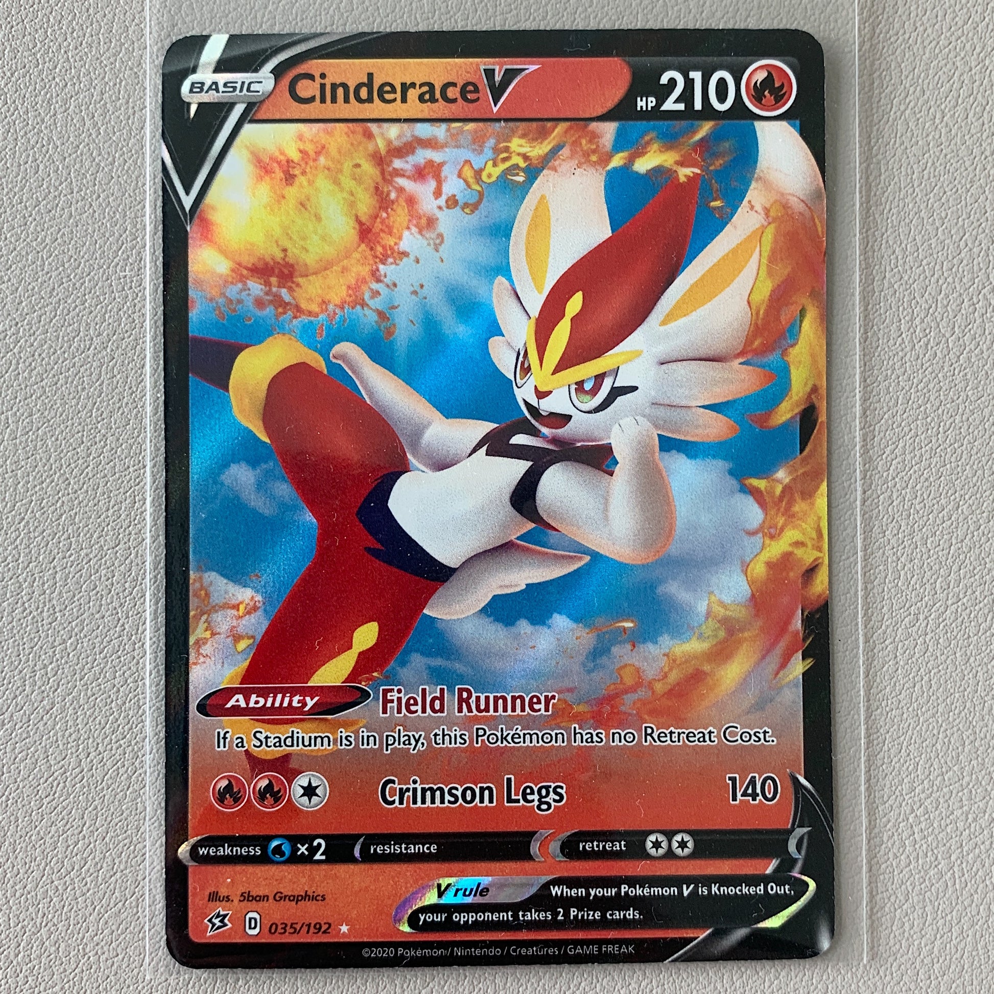 Cinderace V (035/192) - Rebel Clash - PokeRand