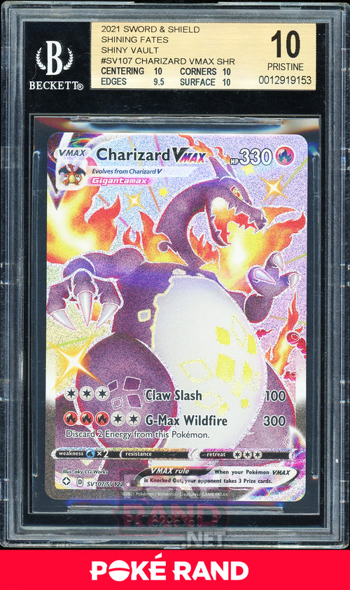 Charizard VMax (BGS 10 - Beckett Pristine) #SV107 Shining Fates - PokeRand