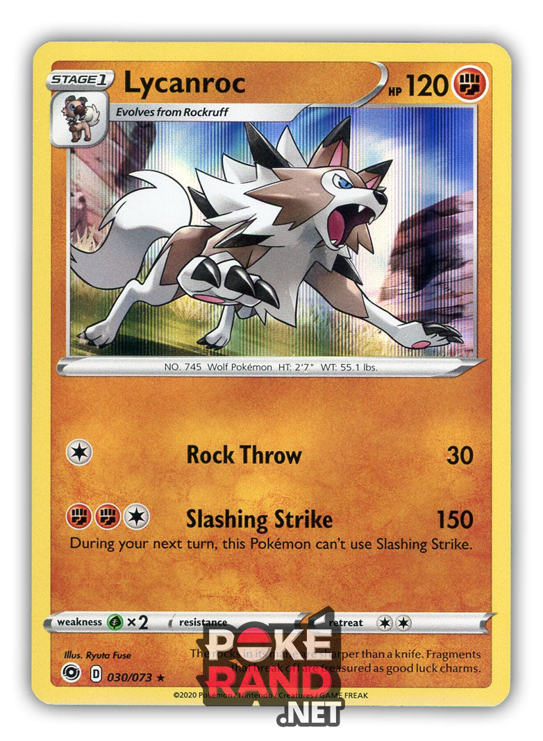 Lycanroc (030/073) - Champion's Path - PokeRand