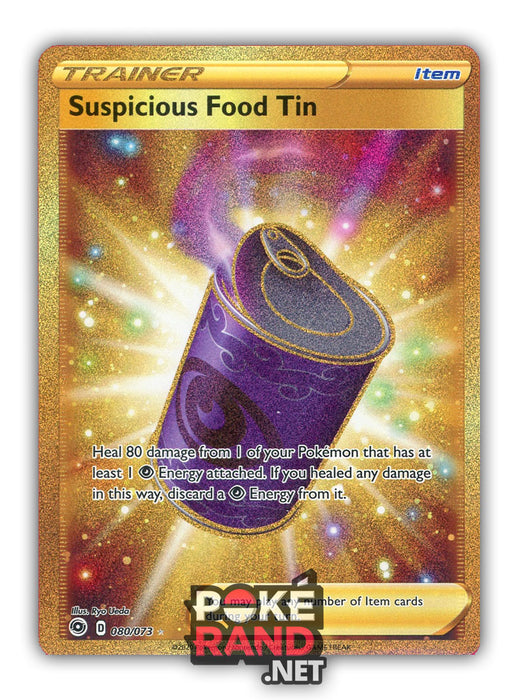 Suspicous Food Tin Gold Secret Rare (080/073) - Champion's Path - PokeRand