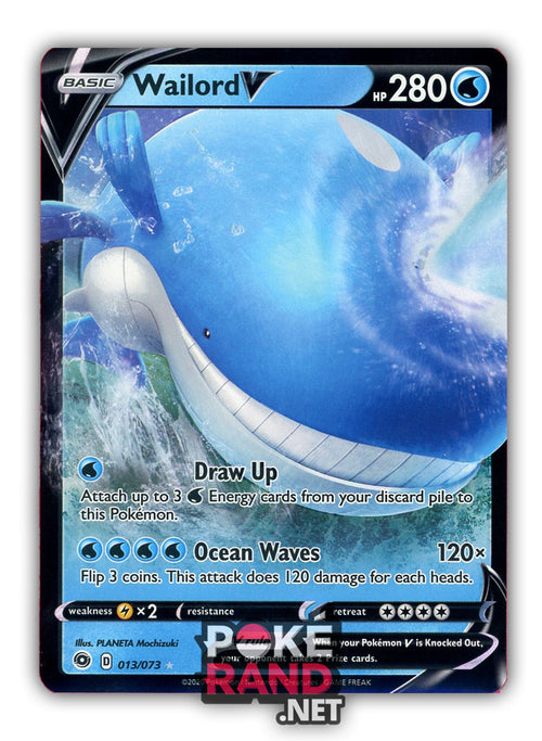 Wailord V (013/073) - Champion's Path - PokeRand