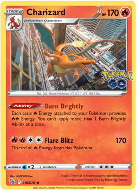 (010/078) Charizard - Holo - Pokemon GO - PokeRand