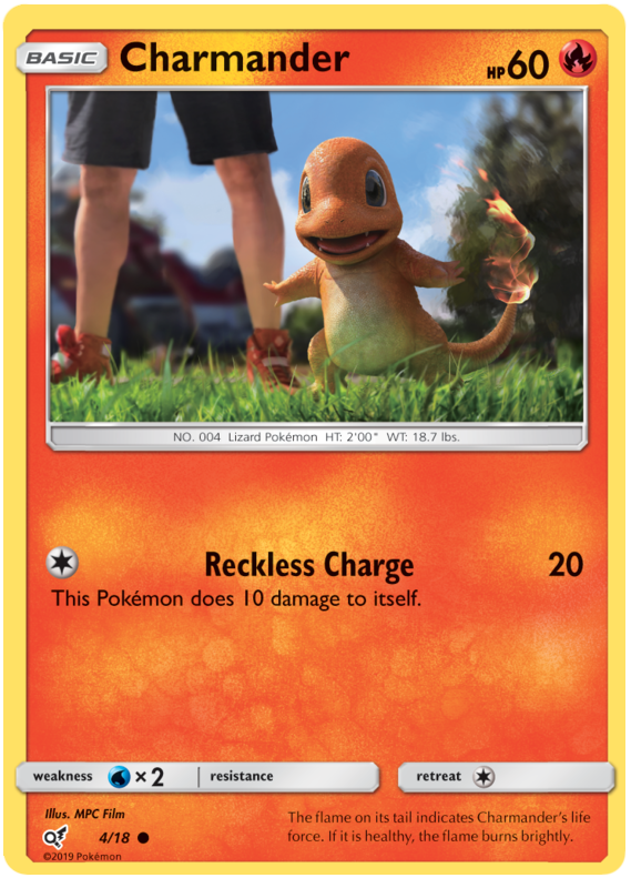 Charmander - Holo - Detective Pikachu - 4/18 - PokeRand