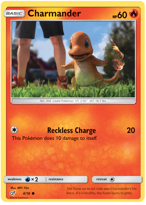 Charmander - Holo - Detective Pikachu - 4/18 - PokeRand