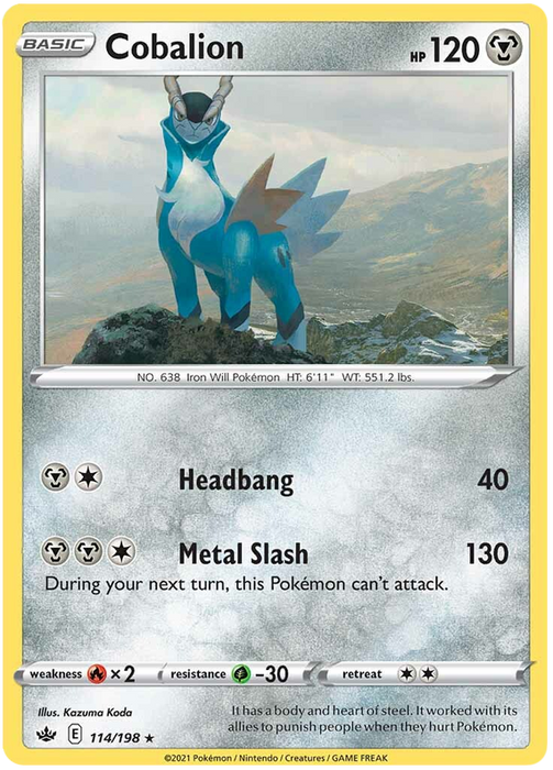 Cobalion - Holo - (114/198) - Chilling Reign - PokeRand