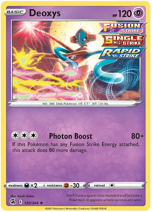 (120/264) Deoxys - Holo - Fusion Strike - PokeRand