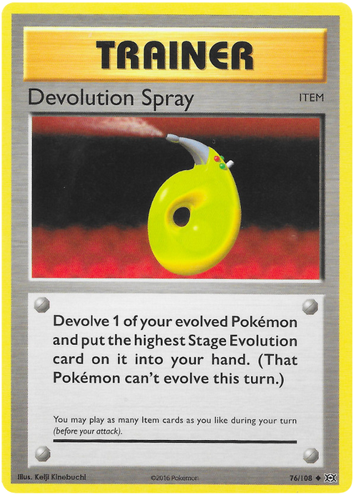 Devolution Spray - Reverse Holo - (76/108) - Evolutions - PokeRand