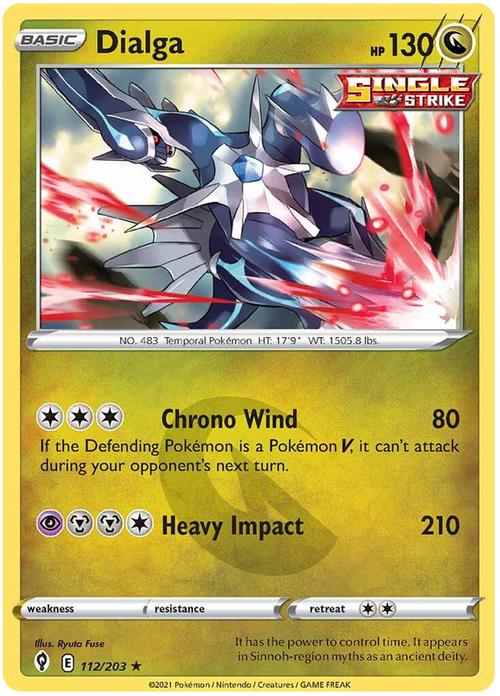 (112/203) Dialga - Holo - Evolving Skies - PokeRand