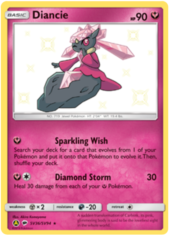 Diancie (SV36/SV94) - Hidden Fates (Shiny Vault) - PokeRand