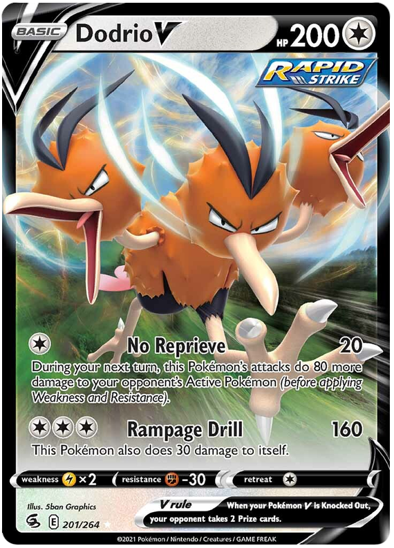 (201/264) Dodrio - V - Fusion Strike - PokeRand