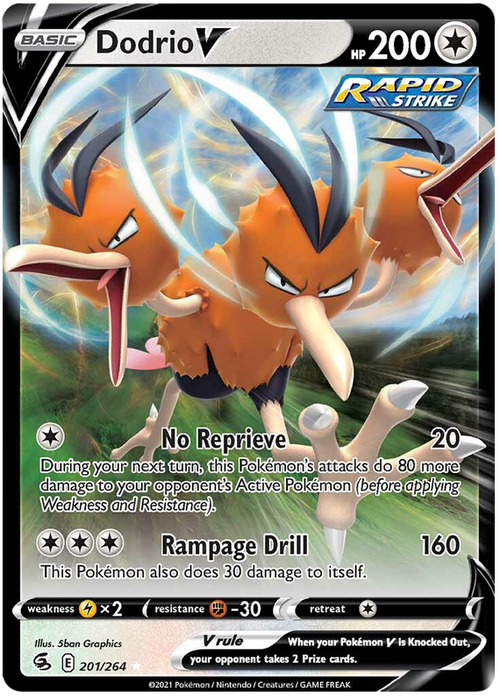 (201/264) Dodrio - V - Fusion Strike - PokeRand