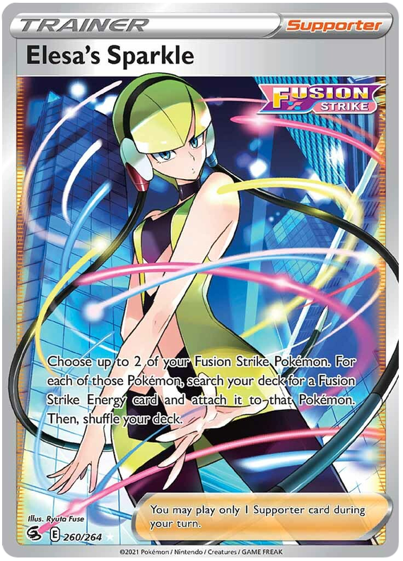 (260/070) Elesa's Sparkle - Full Art - Fusion Strike - PokeRand