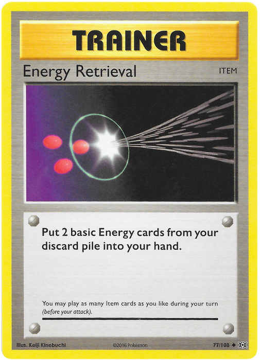 Energy Retrieval - Reverse Holo - (77/108) - Evolutions - PokeRand