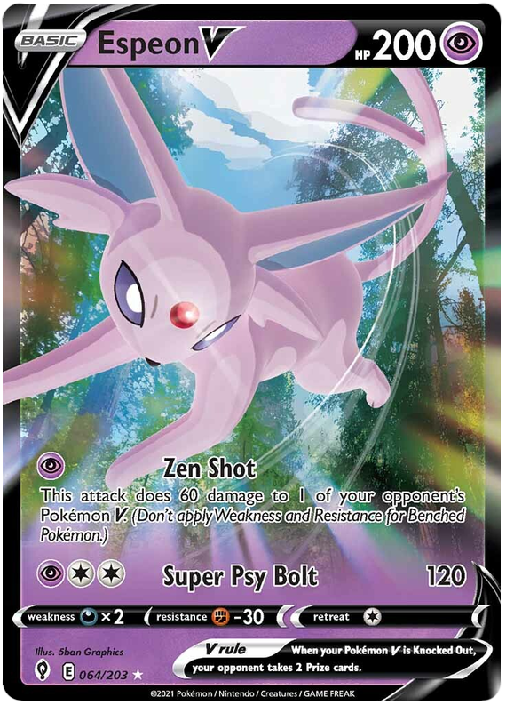 (064/203) Espeon - V - Evolving Skies - PokeRand