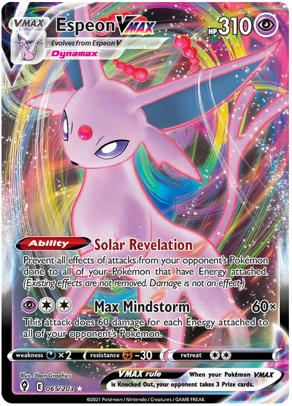 (065/203) Espeon - VMAX - Evolving Skies - PokeRand