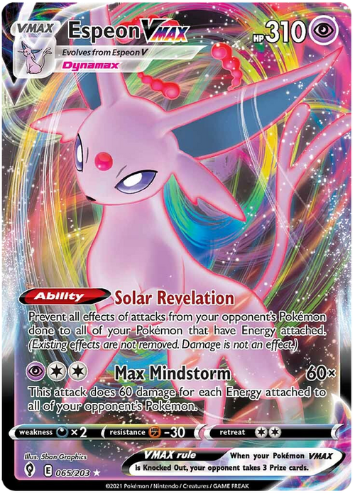 (065/203) Espeon - VMAX - Evolving Skies - PokeRand