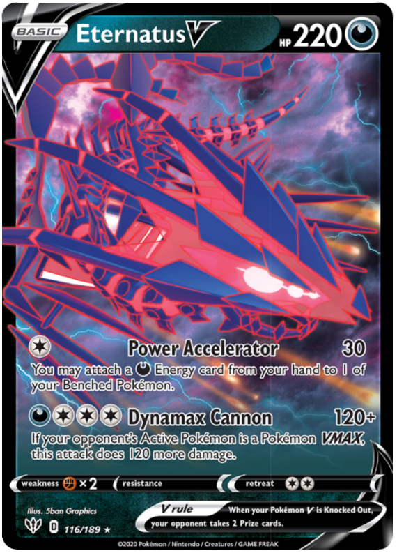 Eternatus V (116/189) - Darkness Ablaze - PokeRand