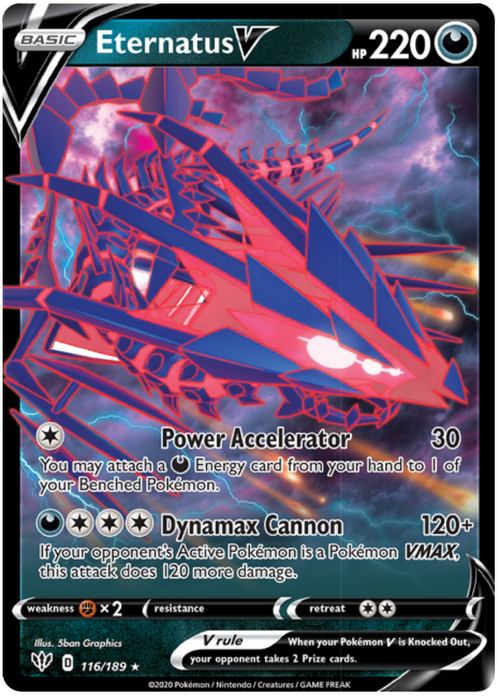 Eternatus V (116/189) - Darkness Ablaze - PokeRand