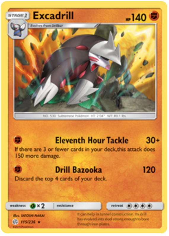 (115/236) Excadrill - Holo - Cosmic Eclipse - PokeRand