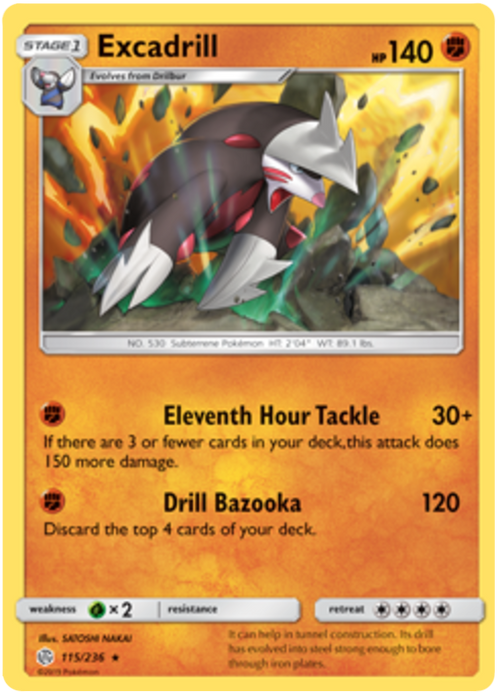 (115/236) Excadrill - Holo - Cosmic Eclipse - PokeRand