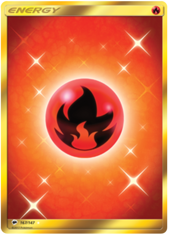 (167/147) Fire Energy - Secret Rare - Burning Shadows - PokeRand