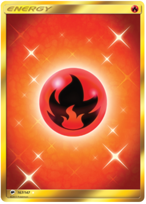 (167/147) Fire Energy - Secret Rare - Burning Shadows - PokeRand