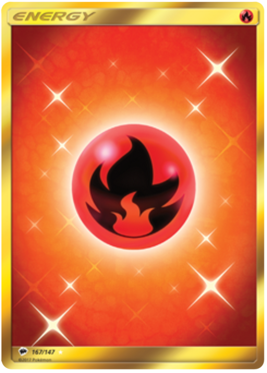 (167/147) Fire Energy - Secret Rare - Burning Shadows - PokeRand