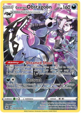 Galarian Obstagoon - Trainer Gallery - Astral Radiance - TG10/TG30 - PokeRand