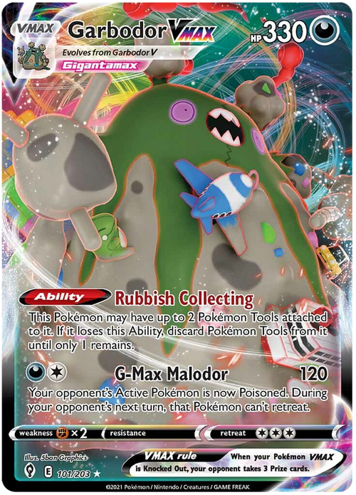 (101/203) Garbodor - VMAX - Evolving Skies - PokeRand