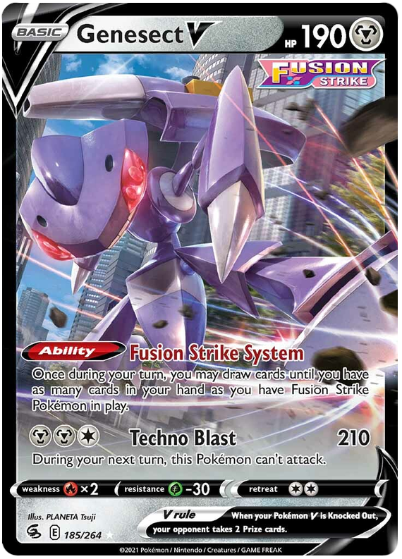 (185/264) Genesect - V - Fusion Strike - PokeRand