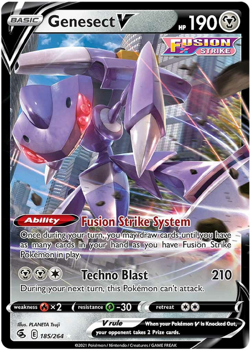 (185/264) Genesect - V - Fusion Strike - PokeRand