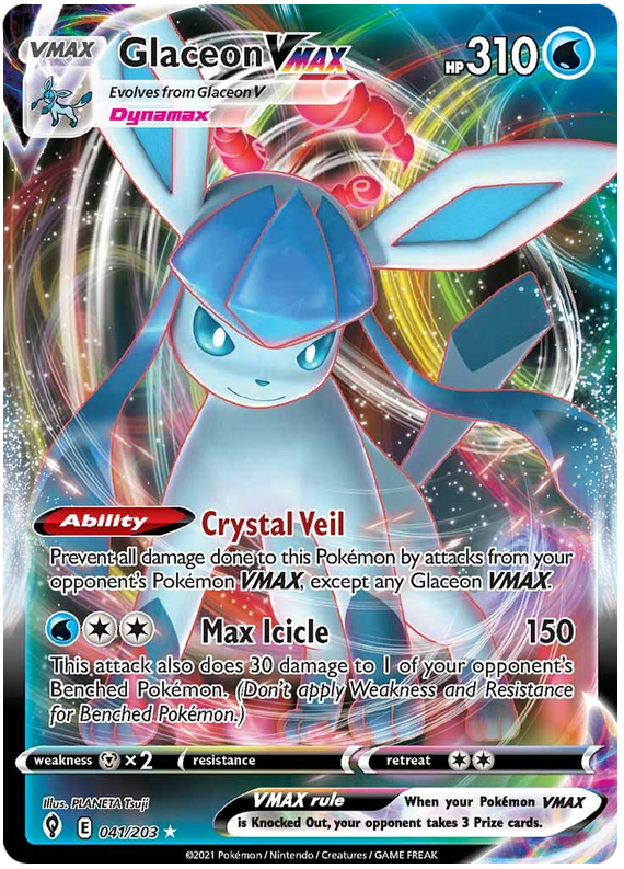 (041/203) Glaceon - VMAX - Evolving Skies - PokeRand