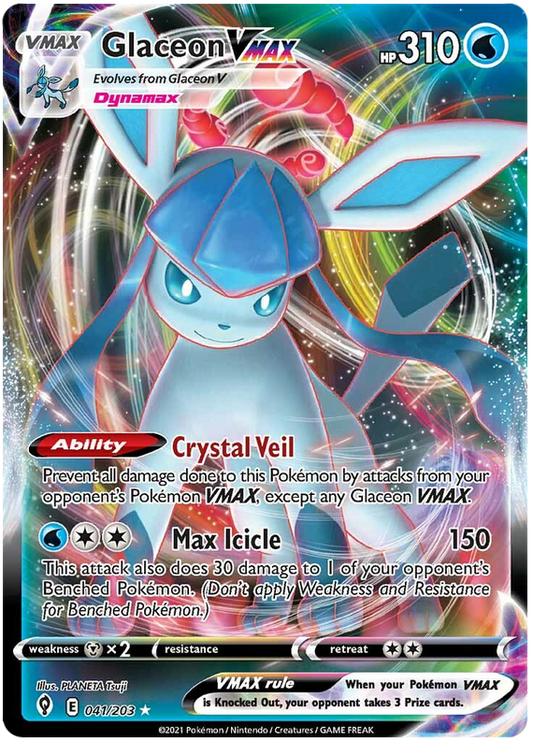 (041/203) Glaceon - VMAX - Evolving Skies - PokeRand