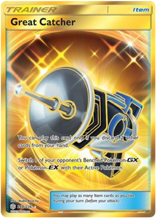 (264/236) - Great Catcher - Gold Card - Cosmic Eclipse - PokeRand