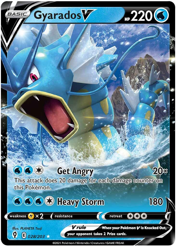 (028/203) Gyarados - V - Evolving Skies - PokeRand