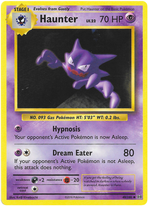 Haunter - Reverse Holo - (48/108) - Evolutions - PokeRand