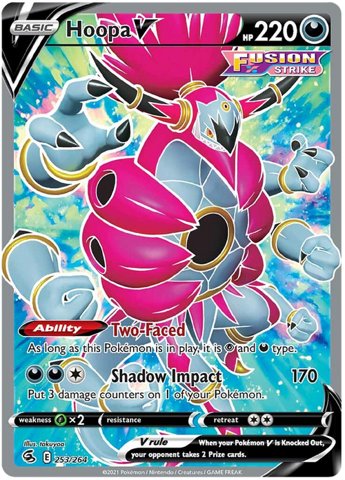 253/264) Hoopa - V Full Art - Fusion Strike - PokeRand