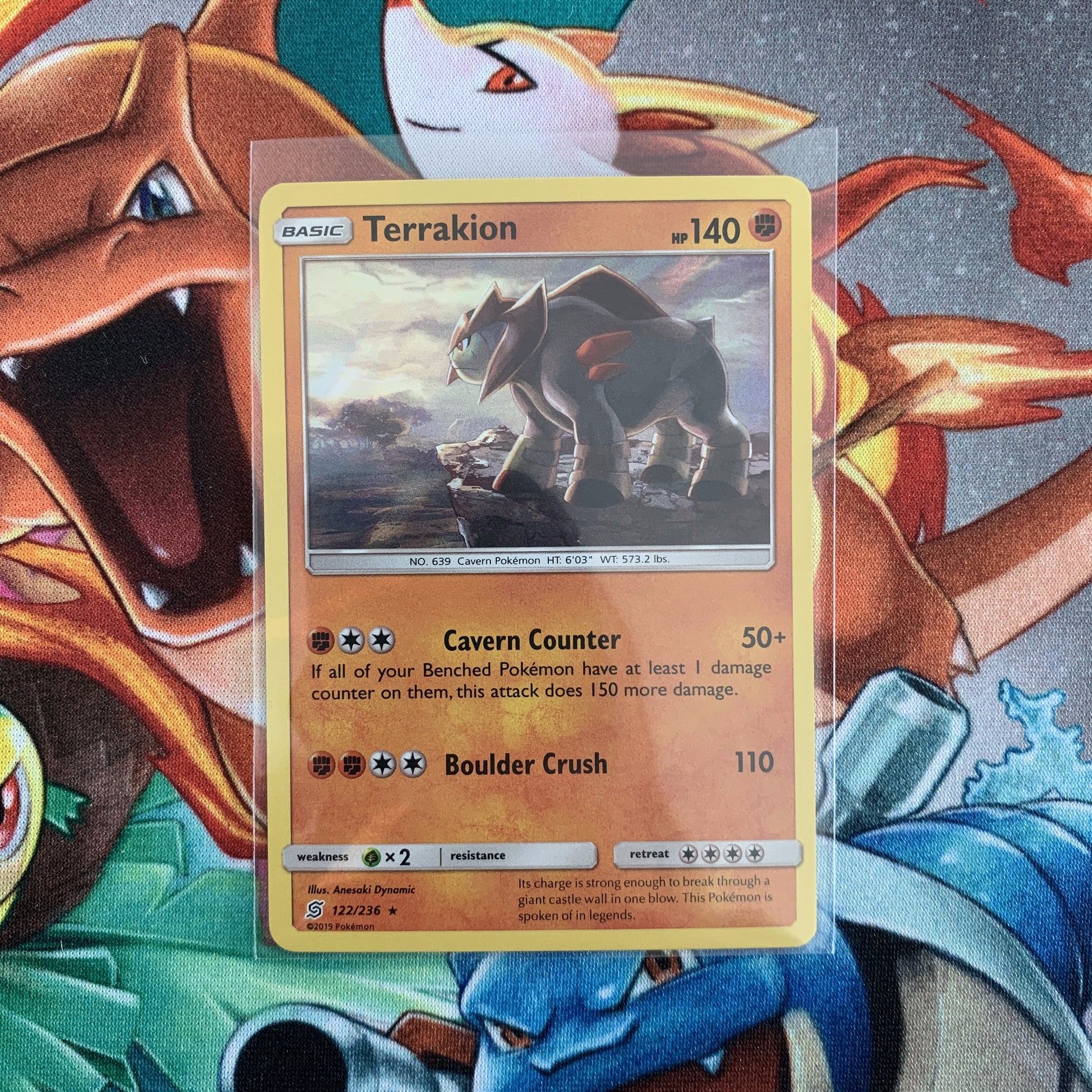 Terrakion Holo (122/236) - Unified Minds - PokeRand