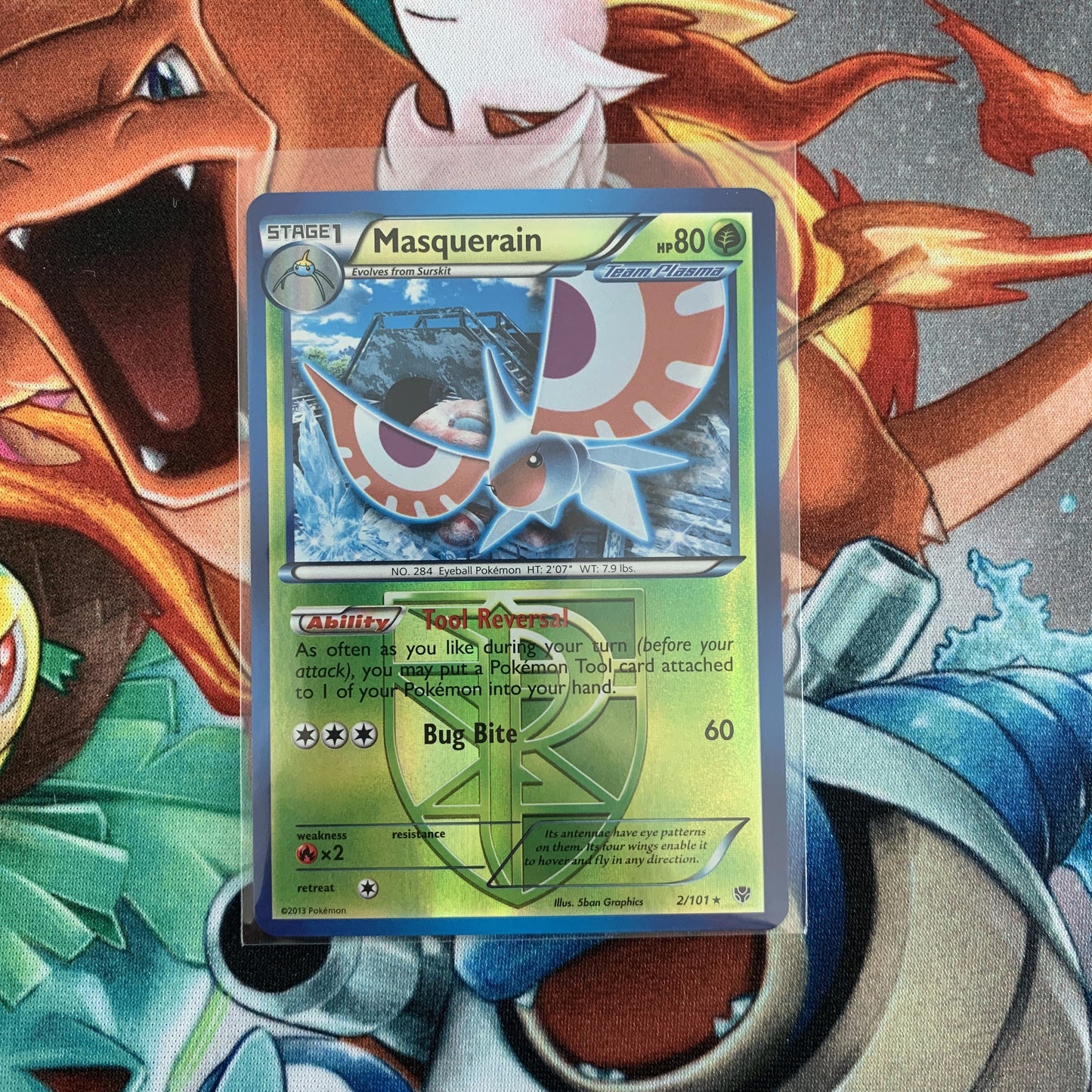 Masquerain (Rev. Holo - 2/101) - Plasma Blast - PokeRand